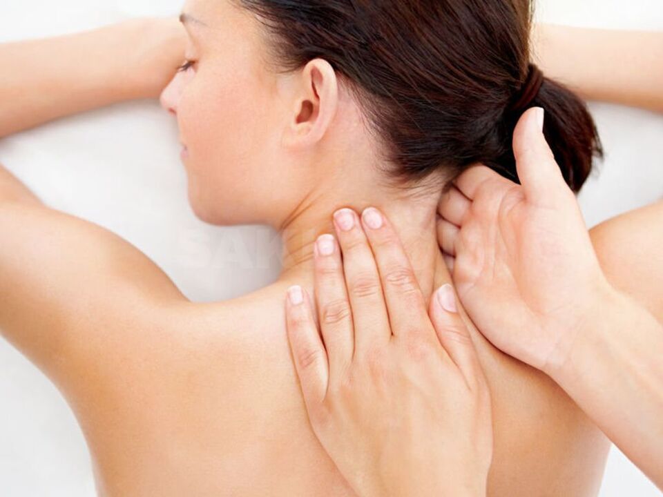 Kaklo masažas osteochondrozei
